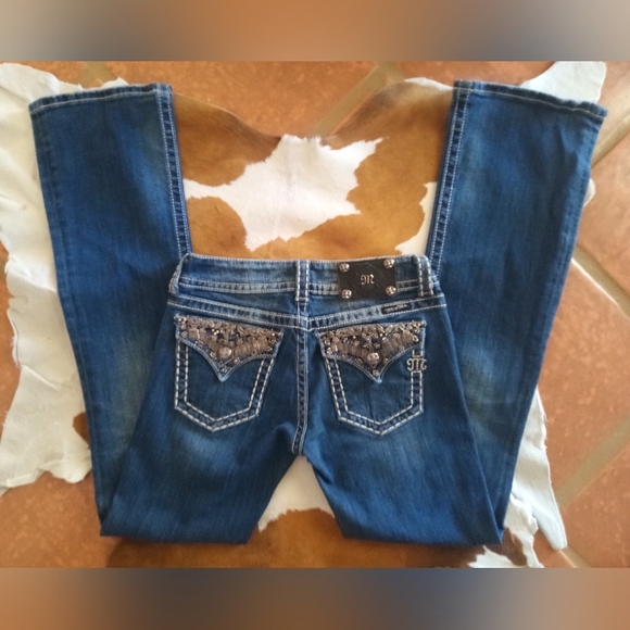 🔥 Miss Me Womens (28 W - 32 L) Boot Stylish Blue Jeans. 🔥 FINAL PRICE 🔥 - Picture 3 of 7
